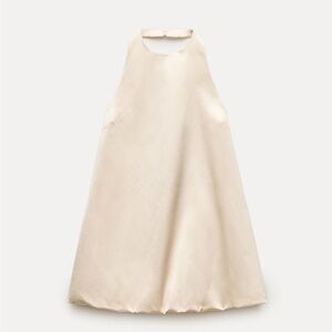 Zara halter balloon hem mini dress